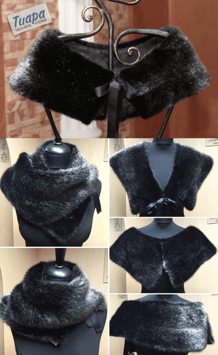 Съемный воротник из норки Saga Furs